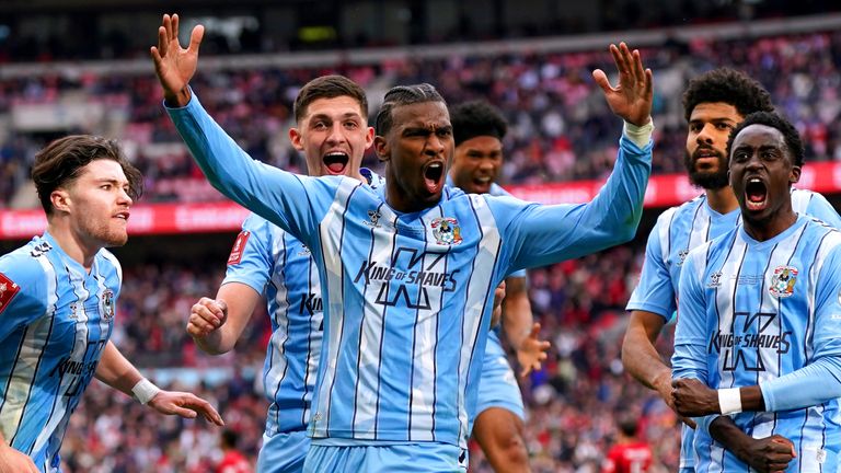 Coventry City F.C. Vs Man United Timeline