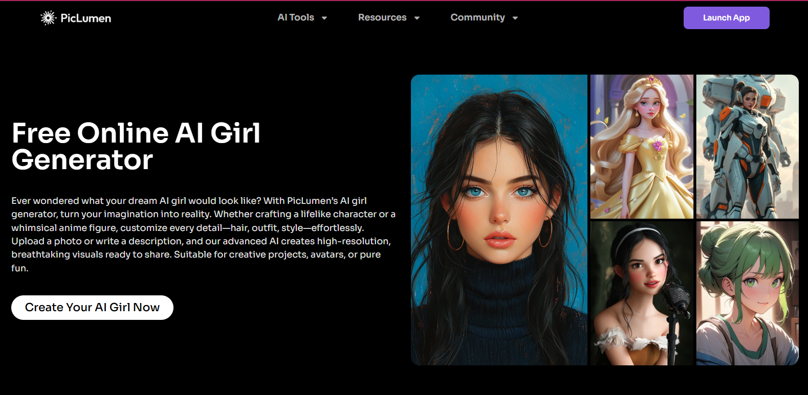 Create Your Dream AI Girl: Effortless Customization With PicLumen